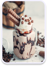 imagen de milkshake de chocolate